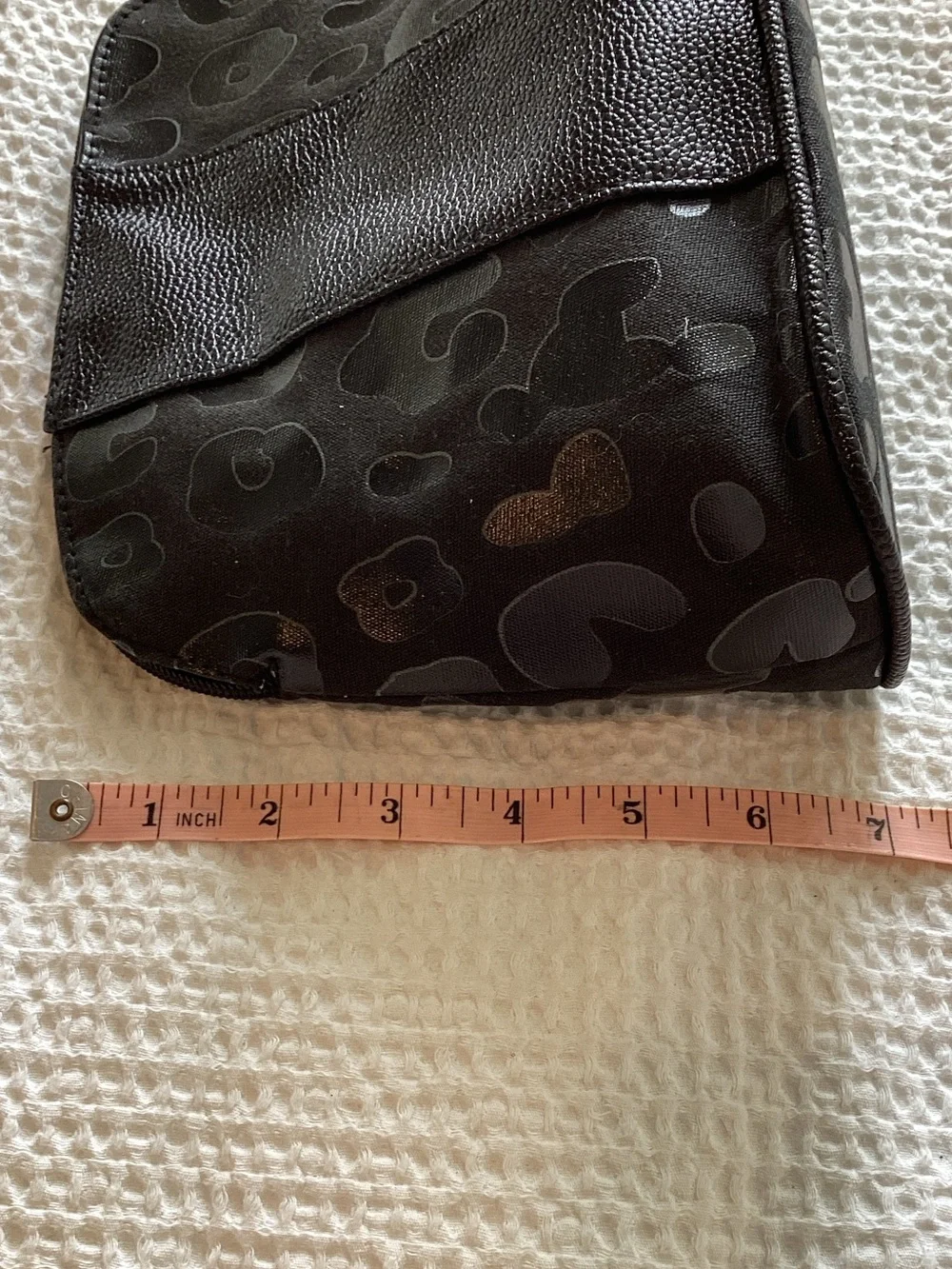Black‎ Leopard Print Cosmetic Bag